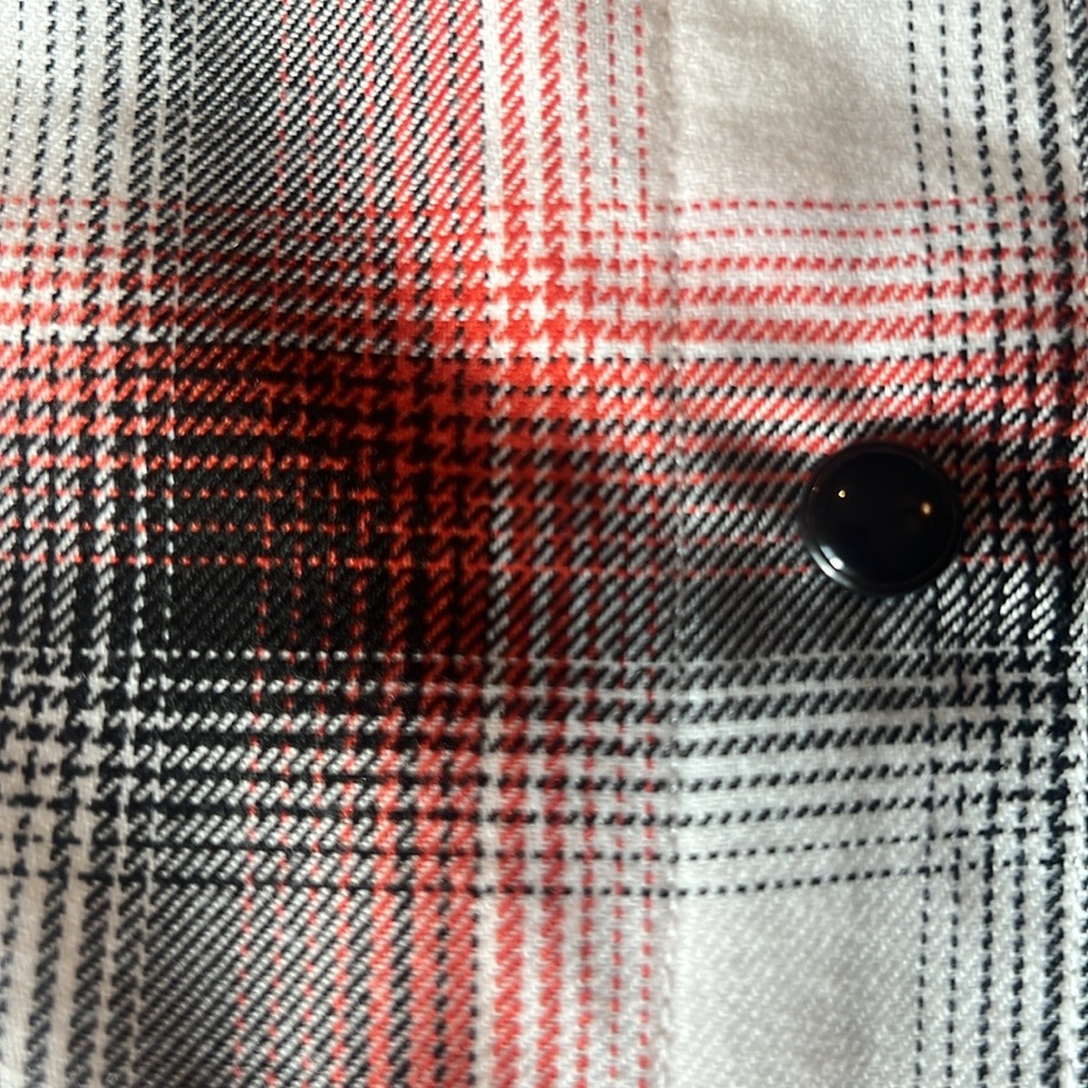 Dixxon Flannel The Eagle Plaid Button-up Shirt White / Red Men's XXL. No bag. - Picture 3 of 4
